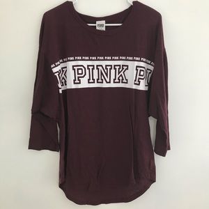 VS PINK Maroon Shirt